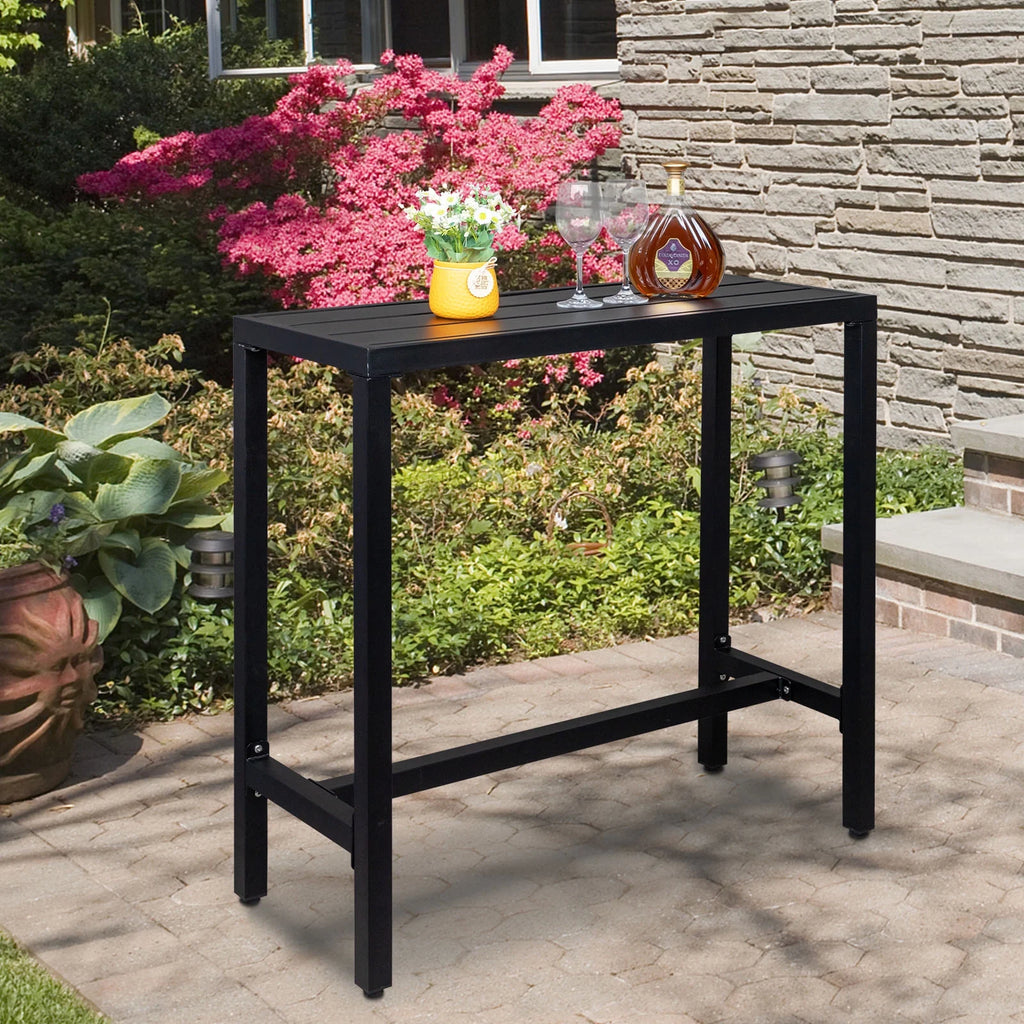 Black Iron Adjustable Bar Table Y7201