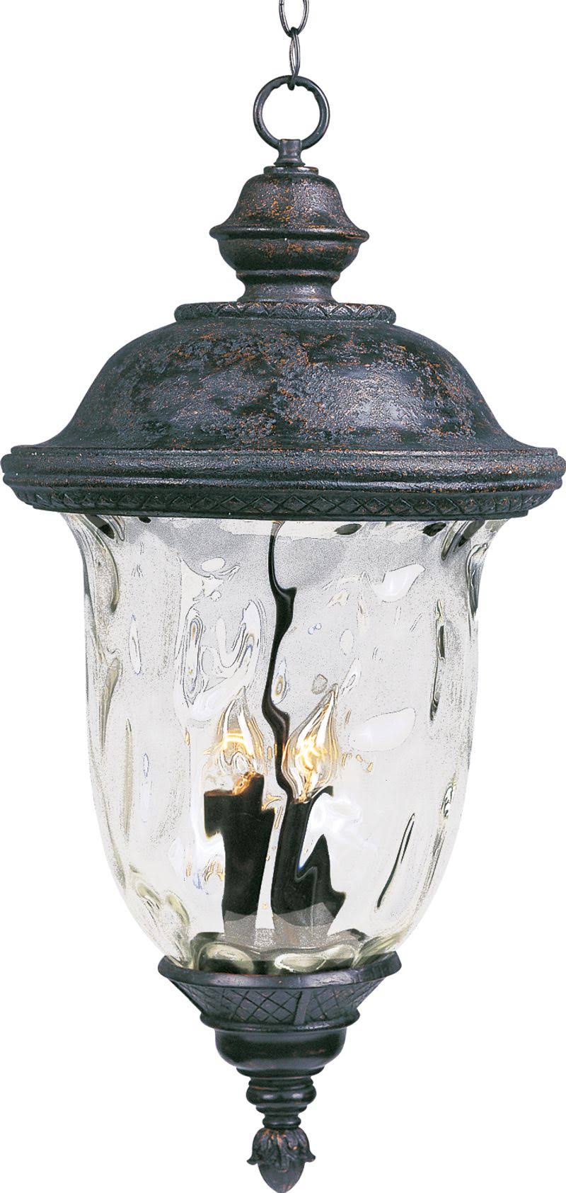 Bronze 3-Light Outdoor Hanging Lantern Y817