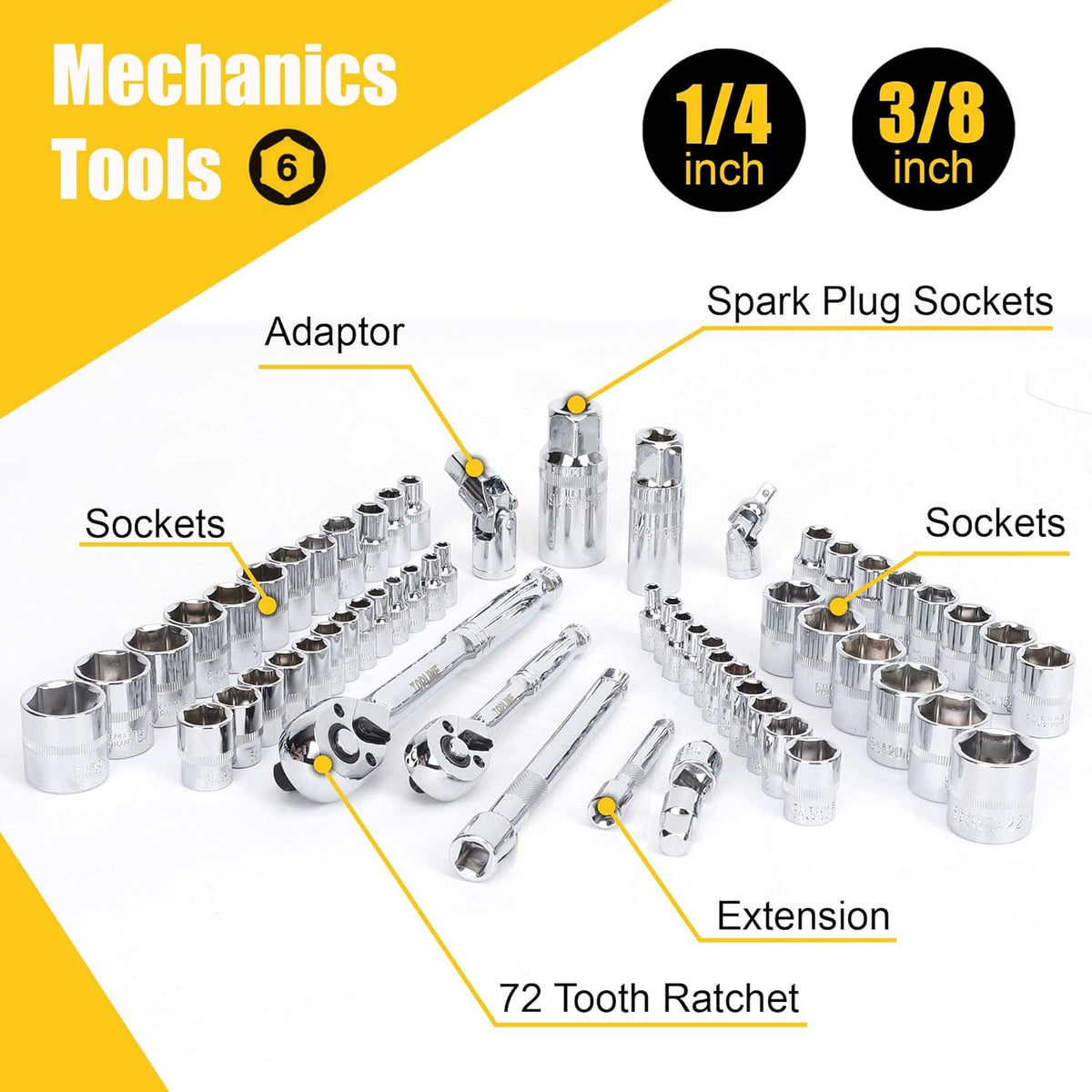 467-Piece Heavy Duty Home Tool Set with 16-Inch Tool Bag F53910