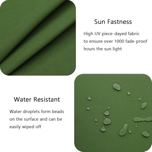 Outdoor Chair Cushions Set of 2 with Ties Water Repellant Fade Resistant O4094