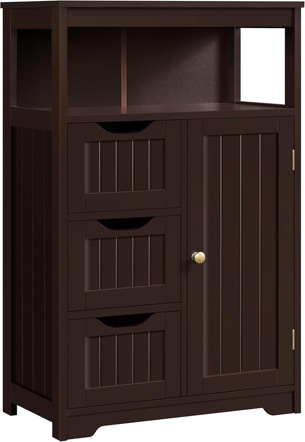 White Free Standing Wooden Bathroom Floor Cabinet D32848