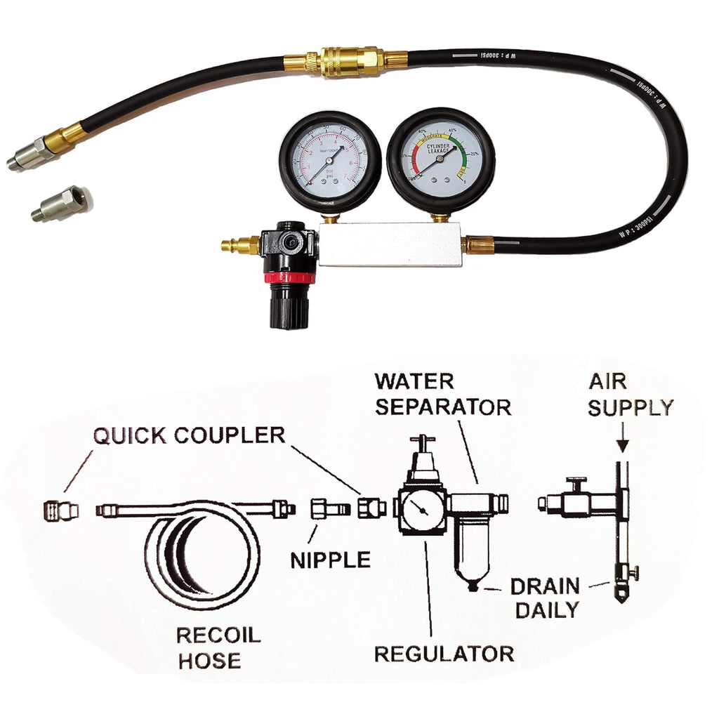Engine Cylinder Leak Tester Gauges Set W115367