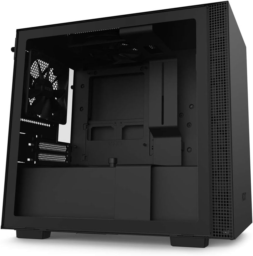 Black Mini-ITX PC Gaming Case with Tempered Glass Side Panel O897