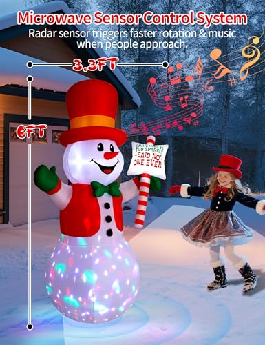 8FT LED-lit Inflatable Santa Claus Decoration Y3840