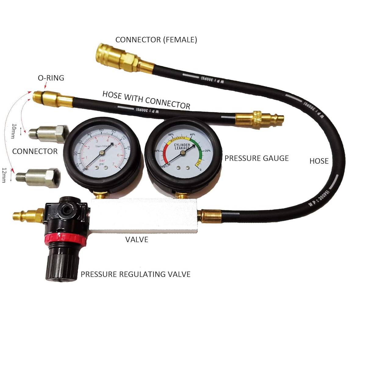 Engine Cylinder Leak Tester Gauges Set W115367
