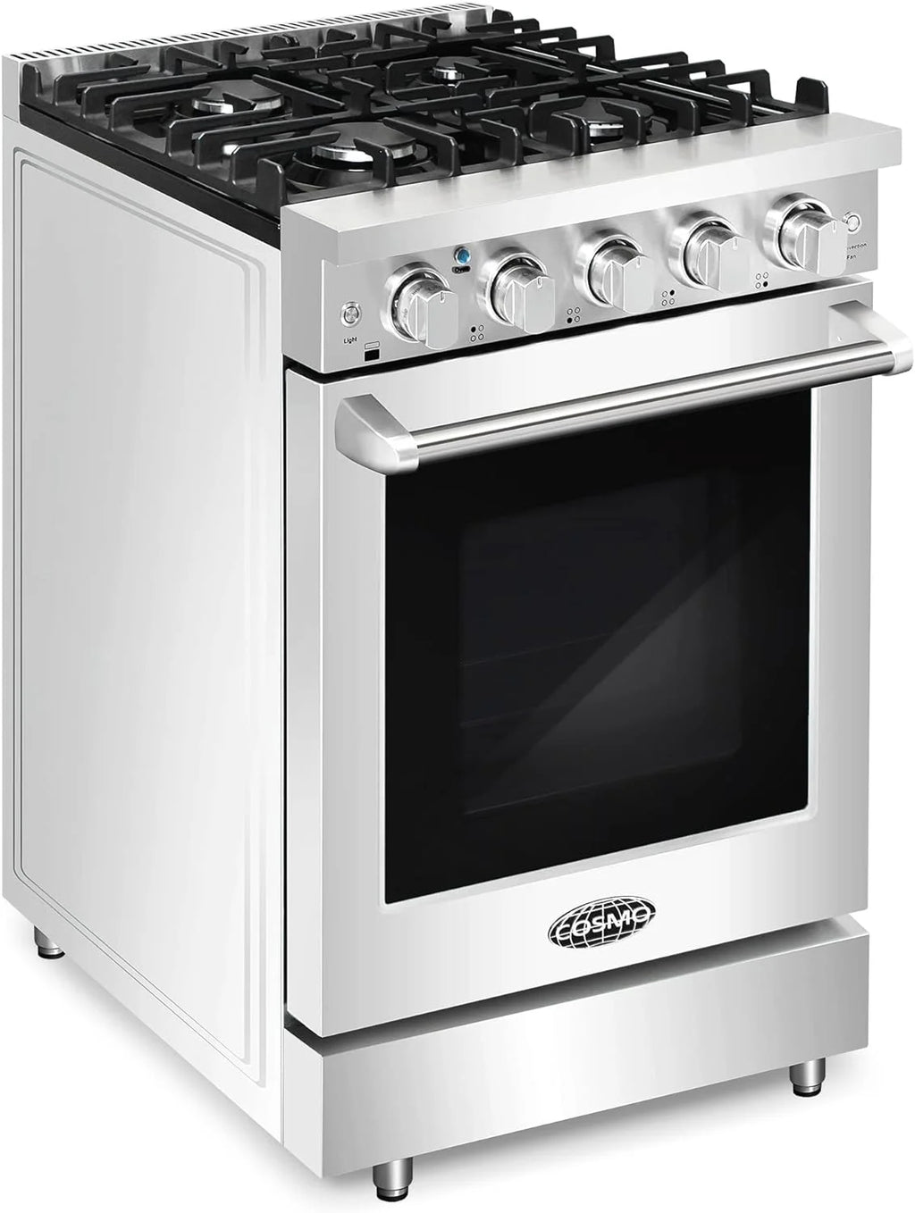 24 in. Freestanding Gas Range with 3.73 cu. ft. Capacity Oven in Stainless Steel V894639