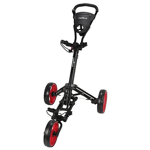 Folding Push Pull Golf Cart Black Red A70079