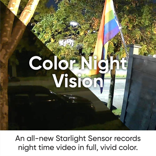 1080p HD Indoor/Outdoor Video Camera with Color Night Viewing and 2-Way Audio J3405