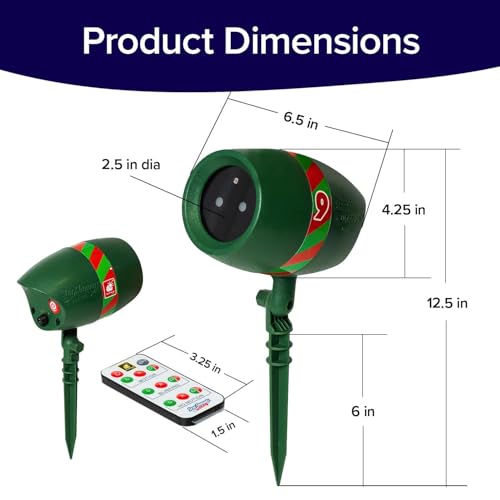 2 Pack Outdoor Christmas Laser Projector with Remote Q9920
