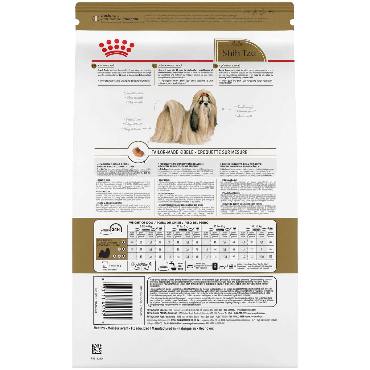 Shih Tzu Adult Dry Dog Food B7166