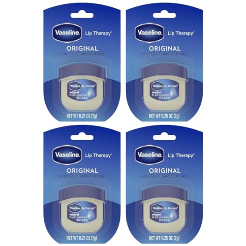 Mini Lip Balm, Petroleum Jelly, 0.25 Oz (Pack of 4) V472199