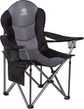 Oversized Padded Folding Camping Chair with Cooler Bag Z8793
