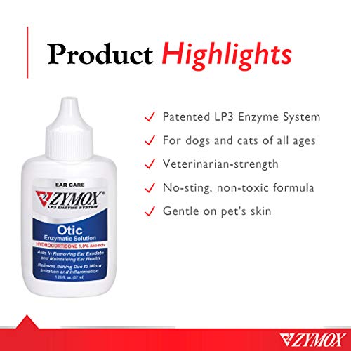 1.25oz Otic Enzymatic Solution with 1% Hydrocortisone A22176