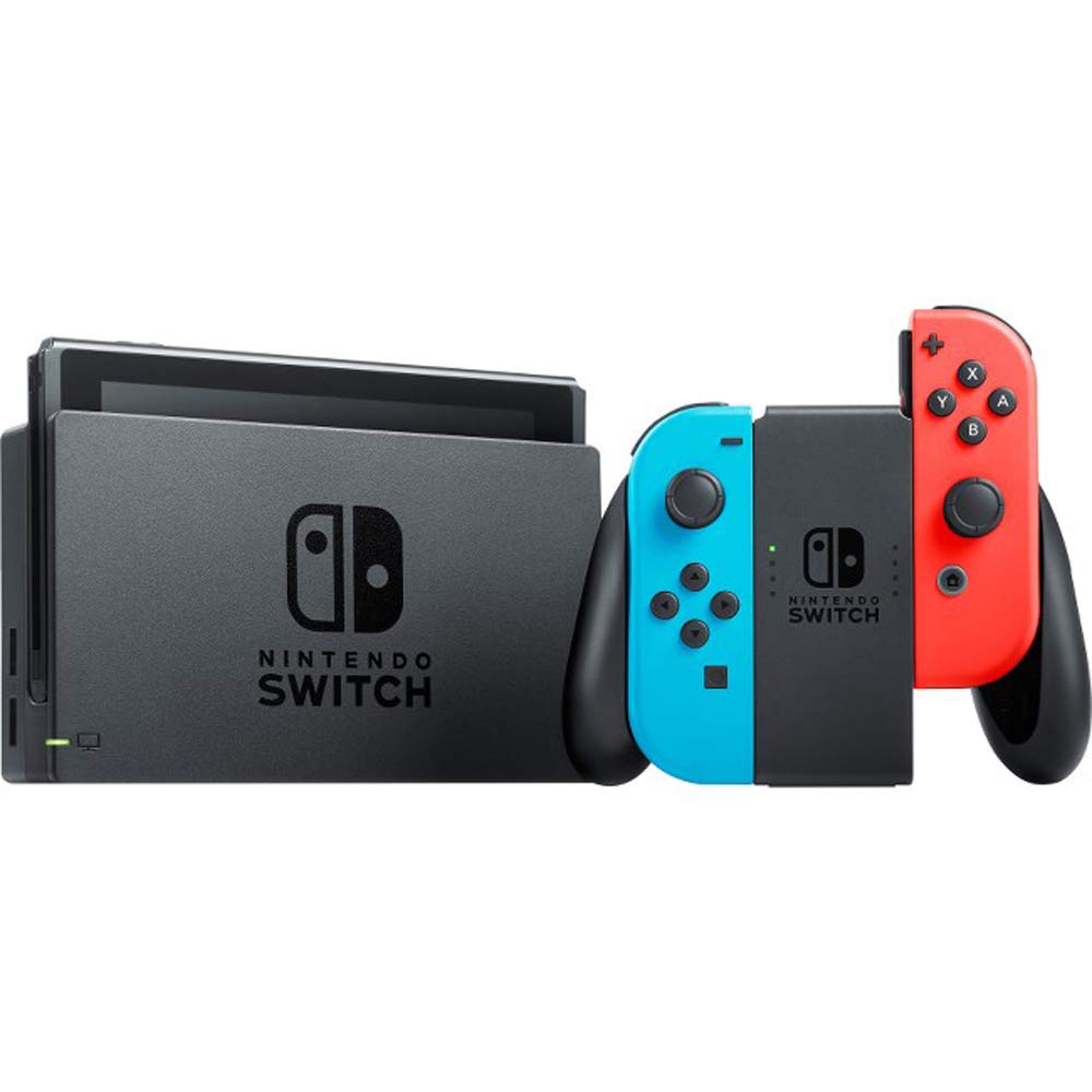 32 GB Console with Neon Blue & Red Joy-Con Bundle with Mario Kart 8 Deluxe + Super Mario Party + Super Mario Maker 2 + Minecraft K54502