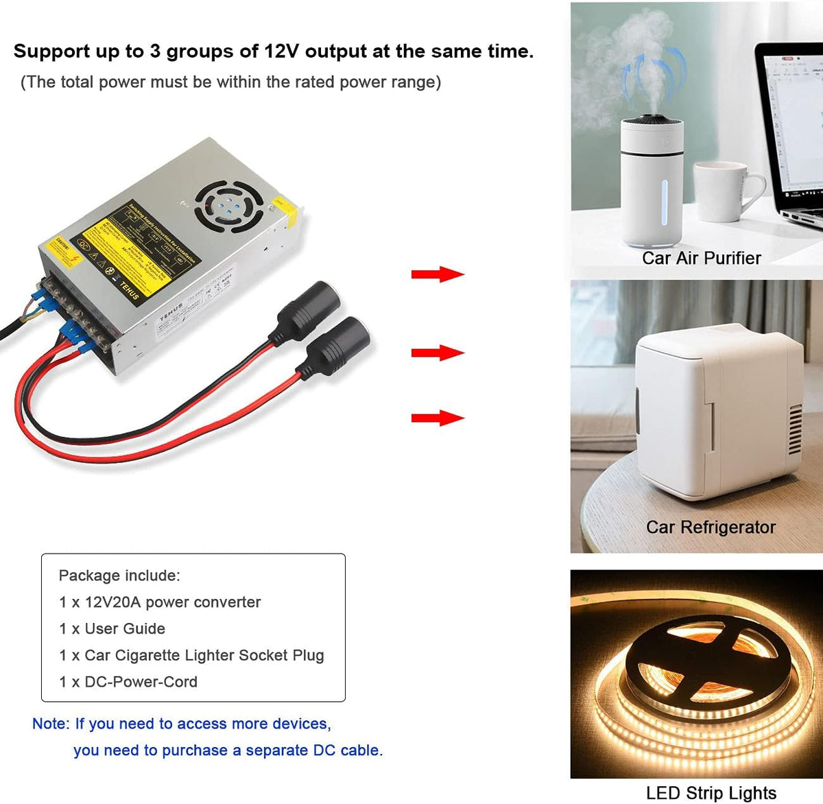 110V/220V to DC 12V 20A 240W Switching Power Supply V9547
