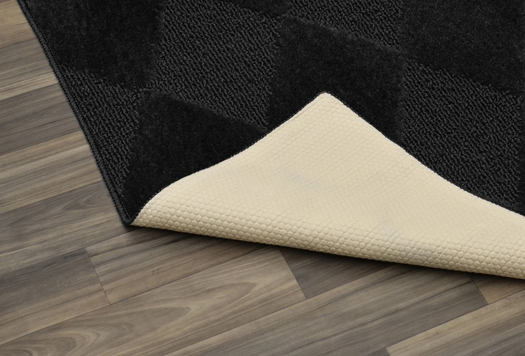 Black 7 ft. 6 in. x 9 ft. 6 in. Large Area Rug U308180