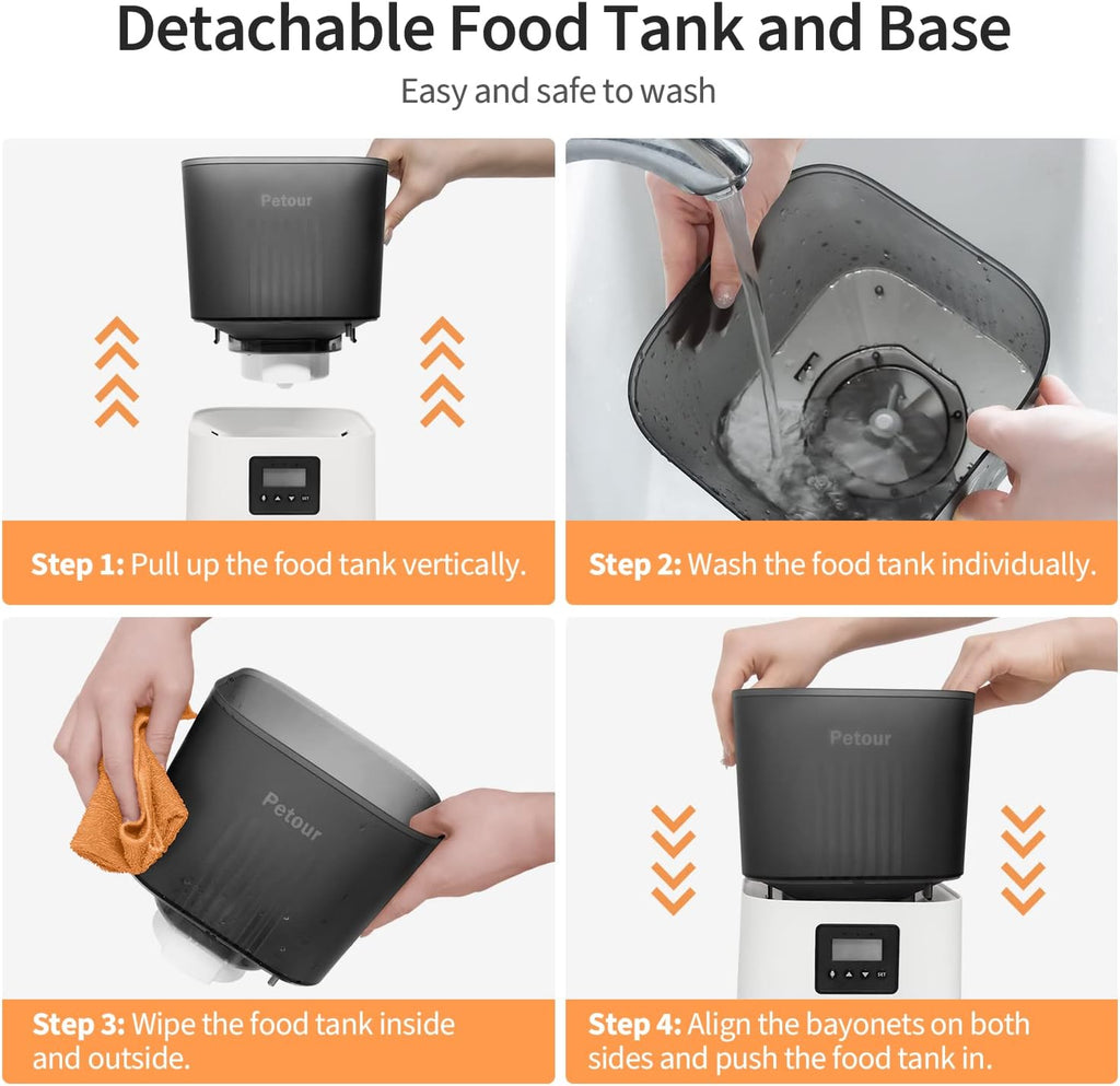 Automatic Cat Feeder with Stainless Steel Bowl M2073