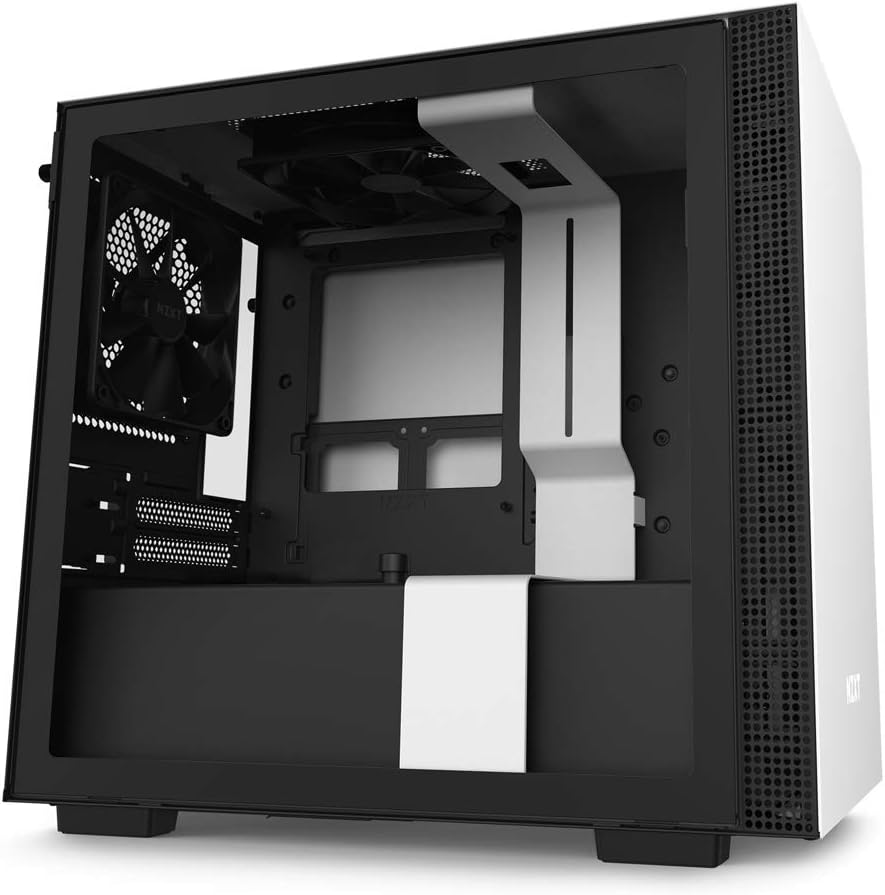 Black Mini-ITX PC Gaming Case with Tempered Glass Side Panel O897