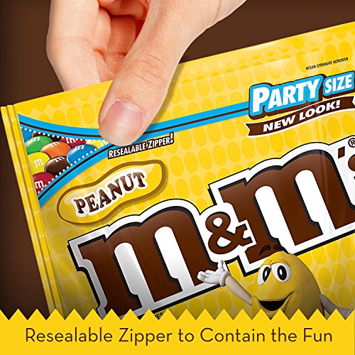 M&M's Peanut Candy, 19.2 Ounce (4 Bags) W670418