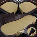 Black Leather Car Seat Bottom Covers with Pocket V990581