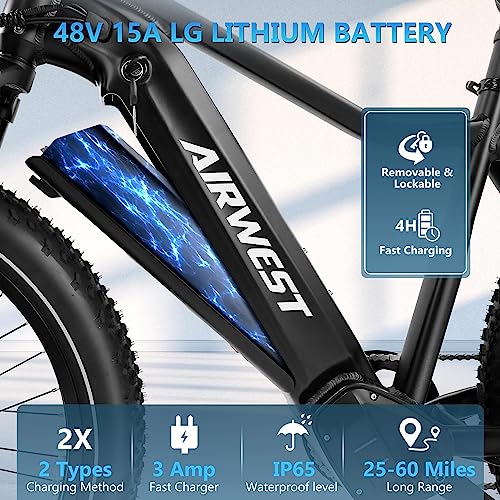 1000W BAFANG Motor 48V 15Ah LG Battery 26" x4.0 Fat Tire Electric Bicycle with Hydraulic Disc Brakes B430983