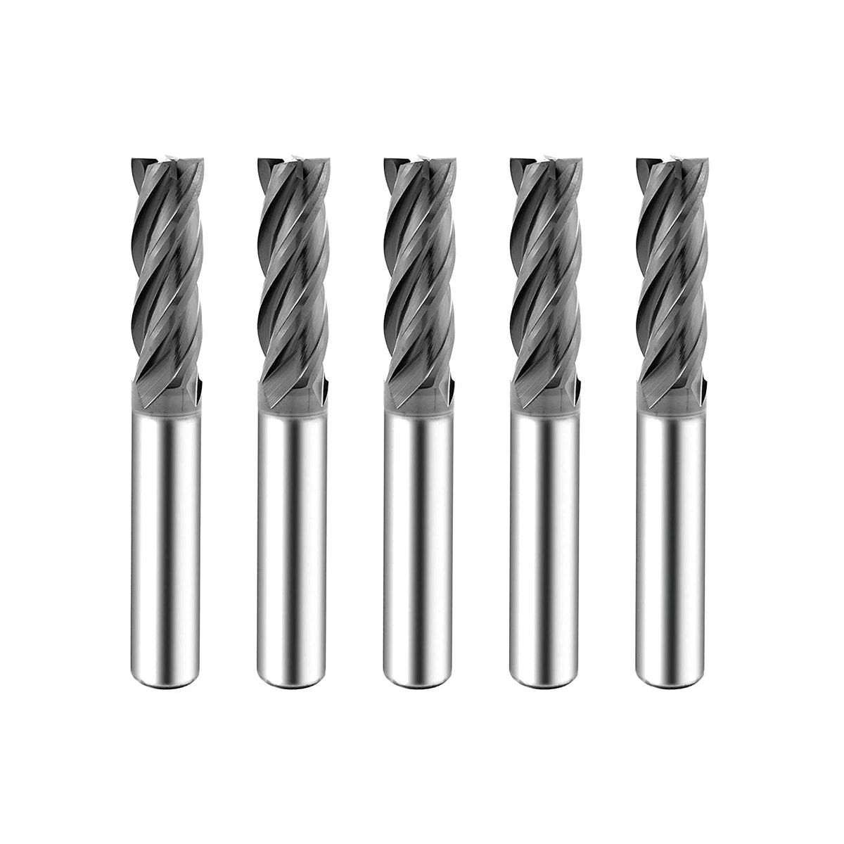 Carbide Square End Mill 4 Flute 5/16 5 Pieces U506