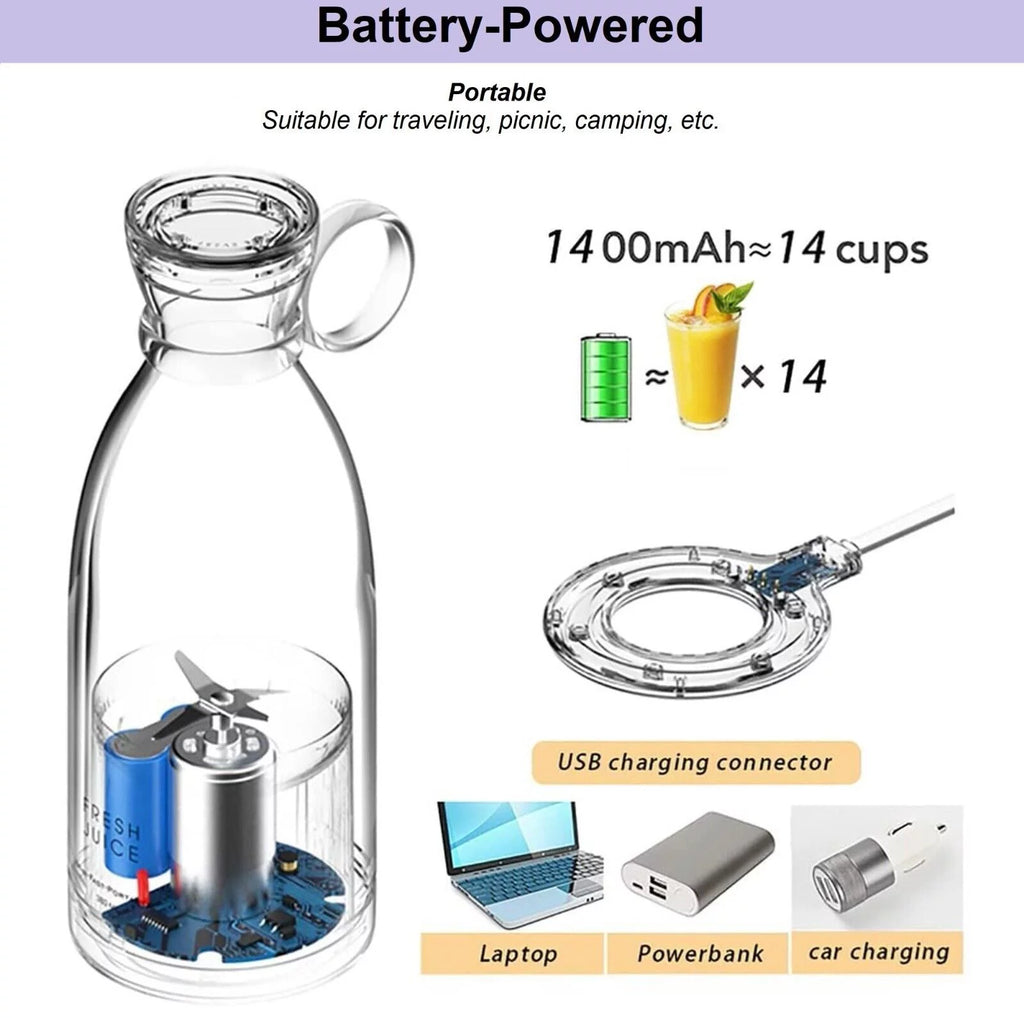 Electric Portable Blender Bottle Juicer Cup Personal Blender Mini Juicer Fruit Blenders Bottle O974292