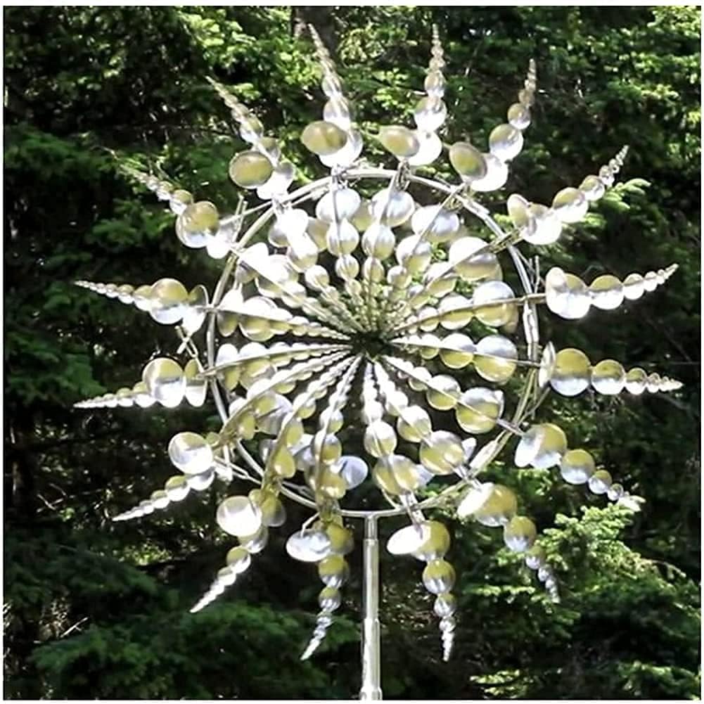 White Kinetic Windmill Spinner U61100