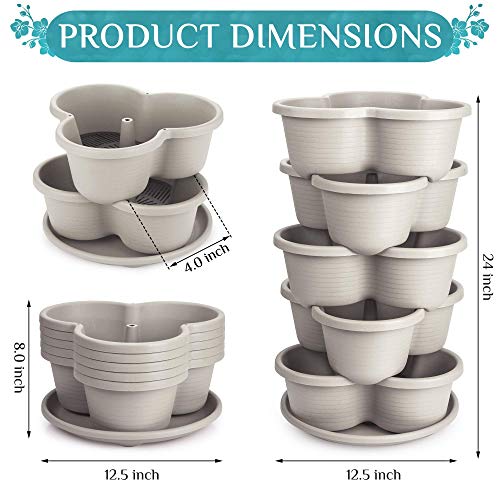 Terracotta 5-Tier Stackable Planter B290