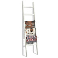Black 6.4ft Wooden Blanket Ladder Z894