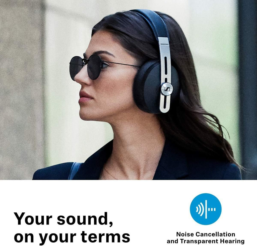Wireless Noise Cancelling Headphones Black D8469