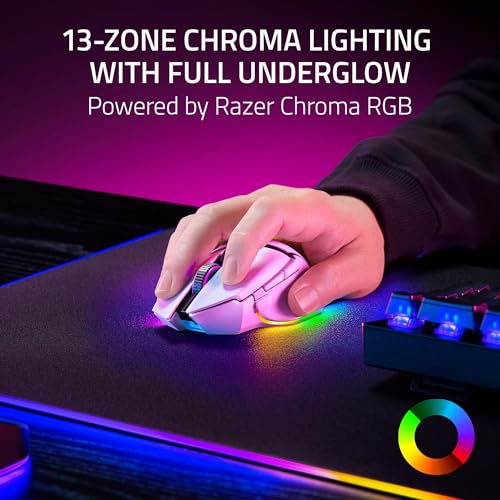 Black Wireless Gaming Mouse with HyperScroll Tilt Wheel J9630