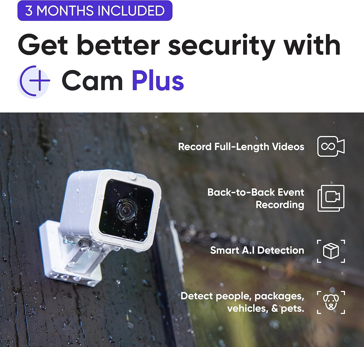 1080p HD Indoor/Outdoor Video Camera with Color Night Viewing and 2-Way Audio J3405