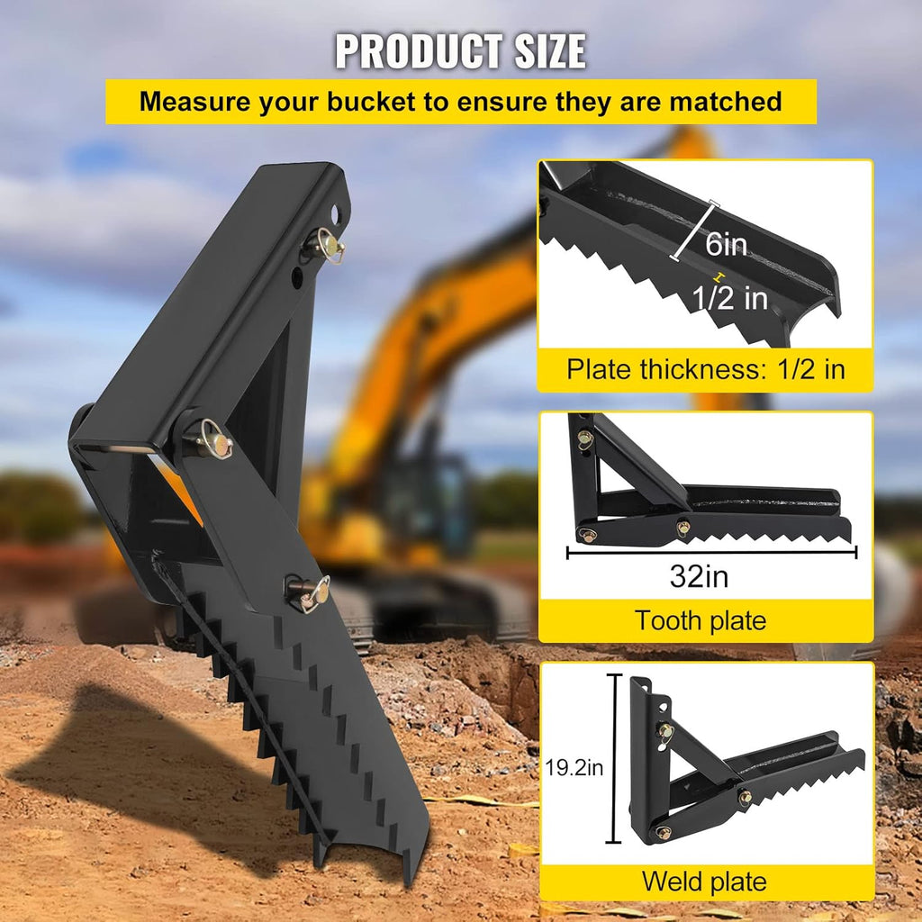 32 inch Backhoe Excavator Thumb Attachment Adjustable Weld On K71428