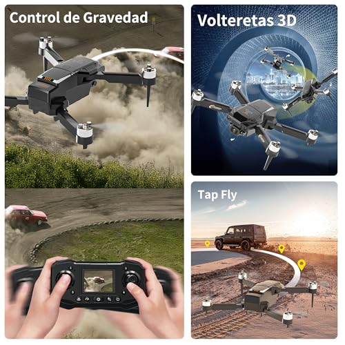 Drone with 2.4" Screen, Brushless Motor FPV Drone with Camera, 8GB SD Card S46933
