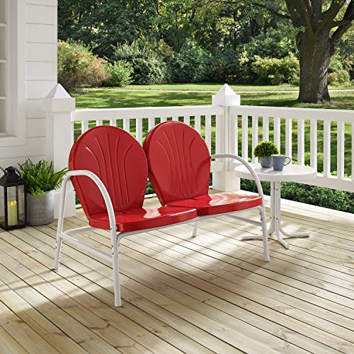 2-Piece Metal Outdoor Conversation Set with Table and Loveseat - Grasshopper Green B90136