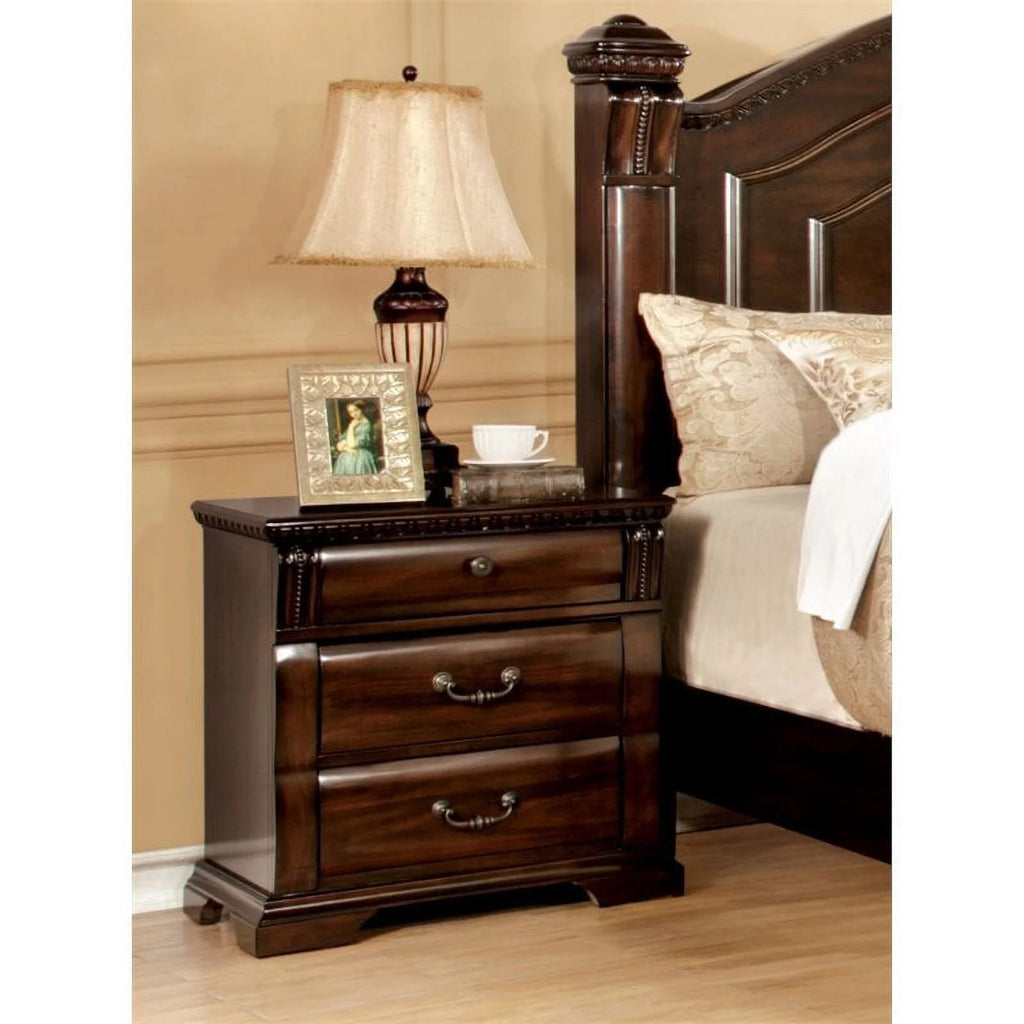 3 Drawer Cherry Nightstand M667