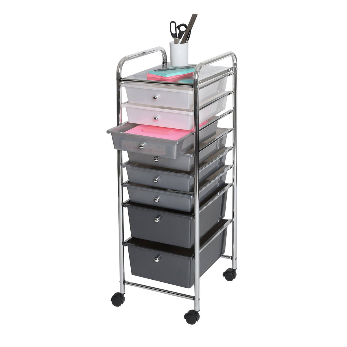 8 Drawer Storage Bin Organizer Cart N1921