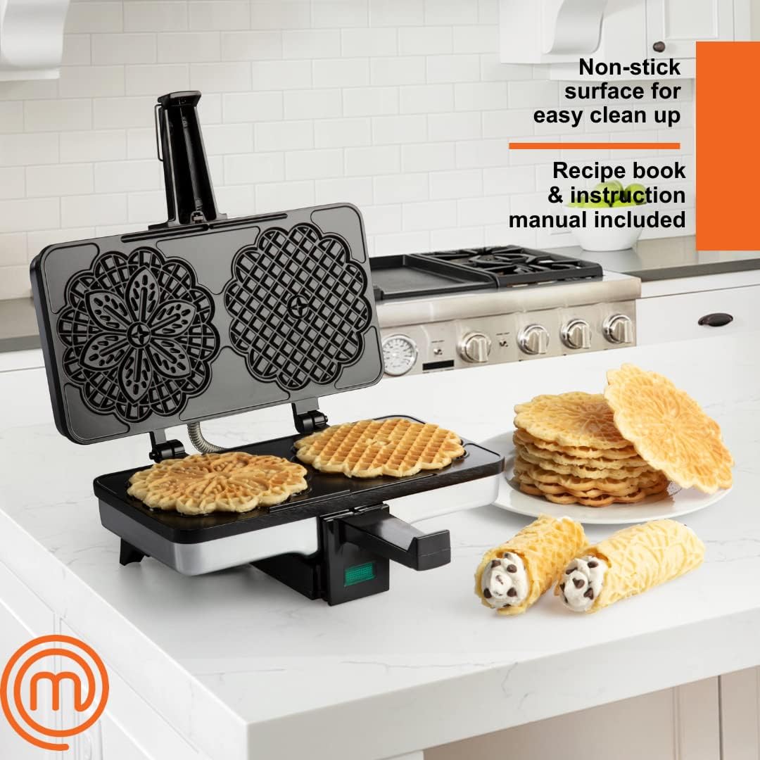 Non-stick Electric Pizzelle Maker V1218