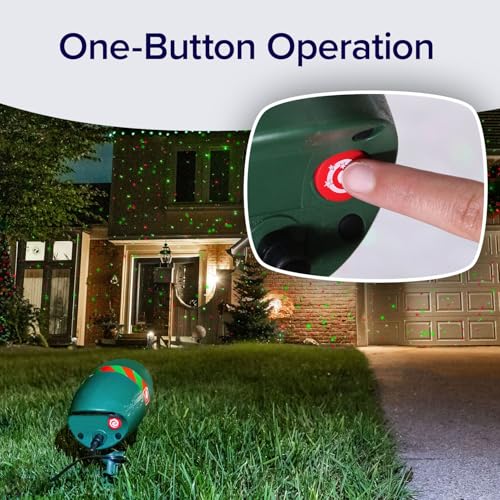 2 Pack Outdoor Christmas Laser Projector with Remote Q9920
