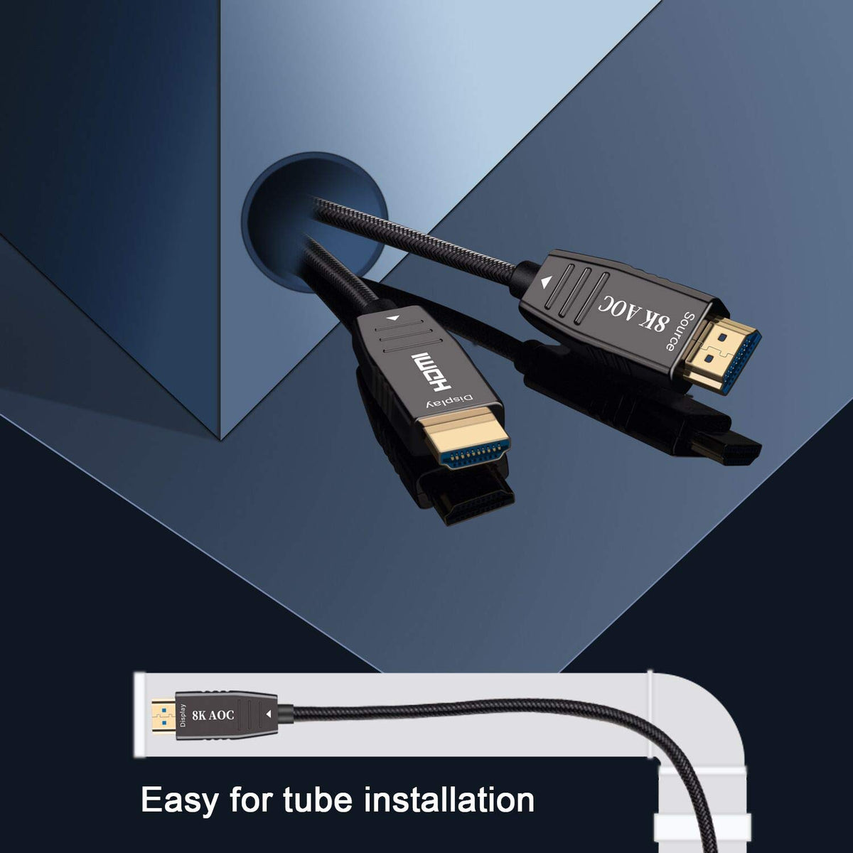 8K Optic Fiber HDMI 2.1 Cable 100FT P2706