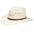 Vented Straw Fedora Hat Z3825