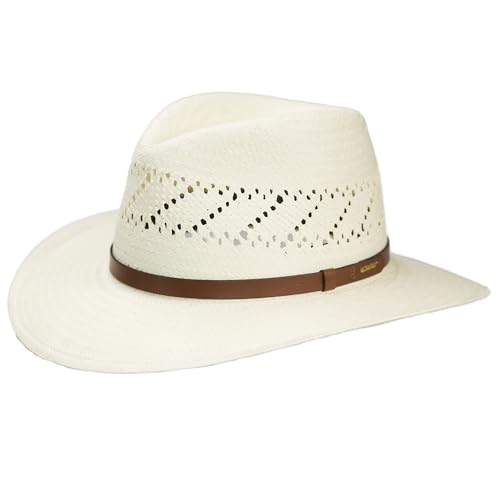 Vented Straw Fedora Hat Z3825