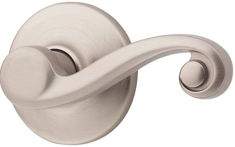 Bright Brass Left Hand Double Cylinder Handleset Trim U34375