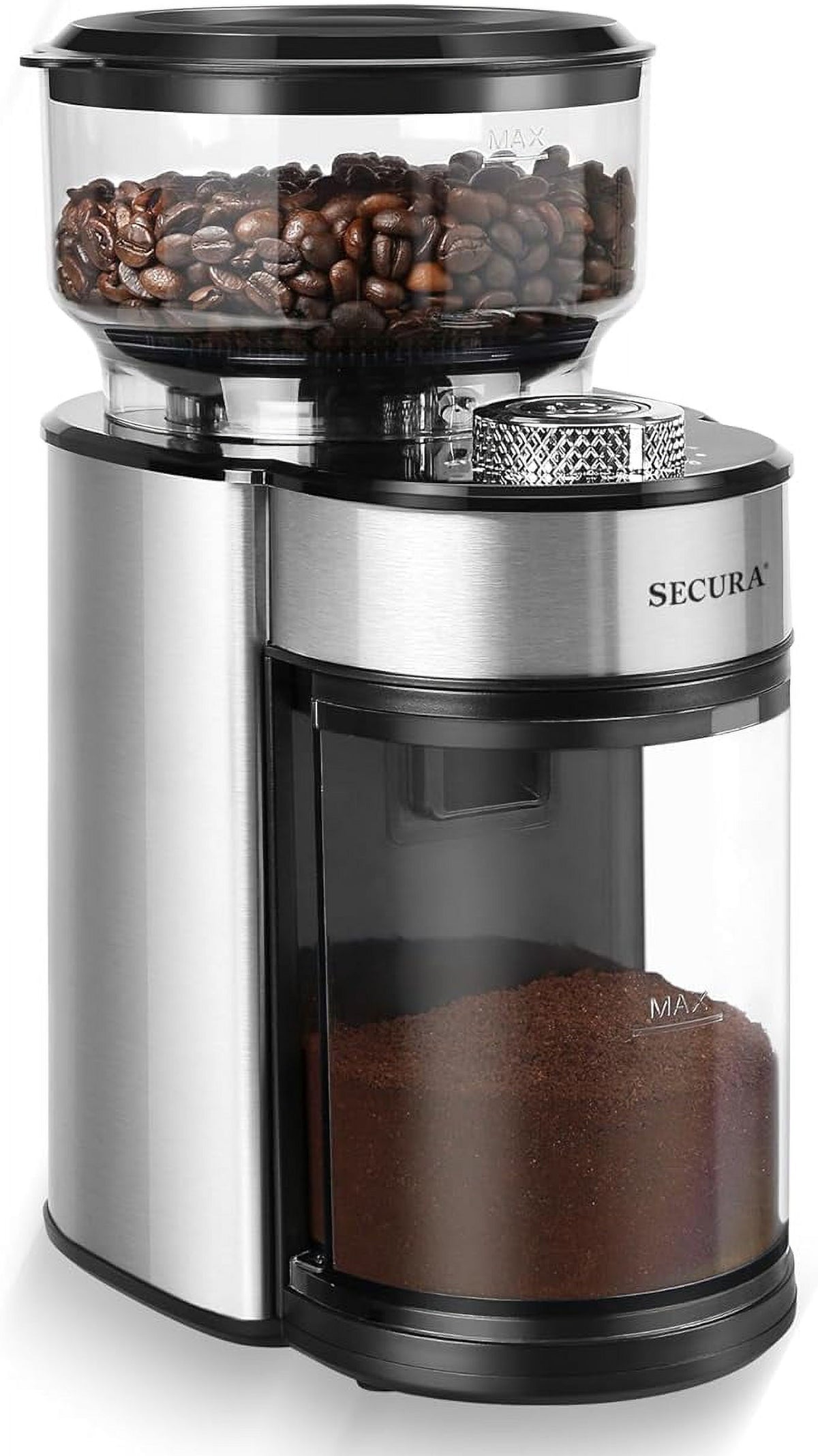Stainless Steel Electric Conical Burr Coffee Grinder T1198
