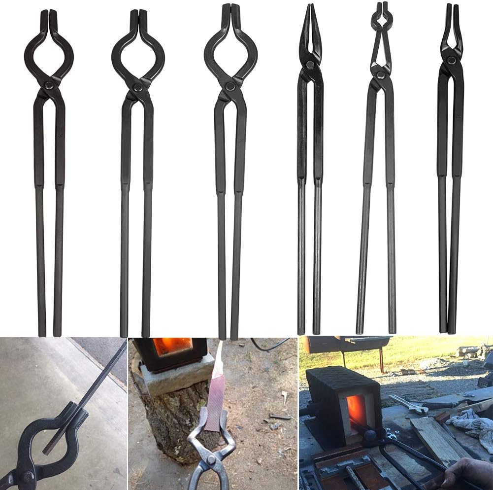 Blacksmith Forge Tongs Set 6 Pcs E360154