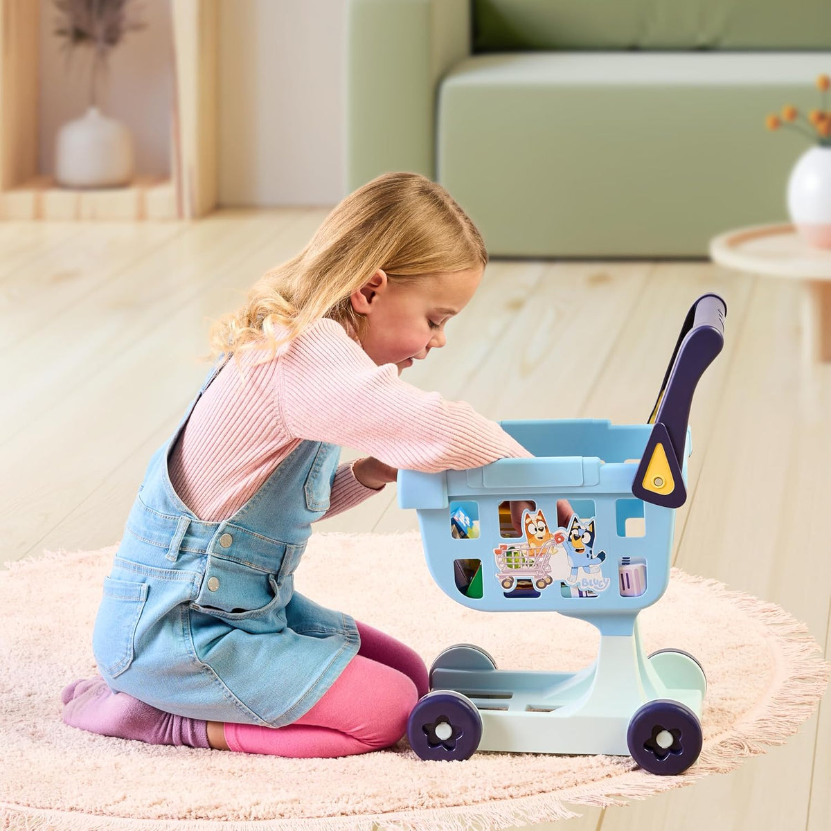 19.3 Inch Tall Shopping Trolley with 8 Cardboard Goods Z795