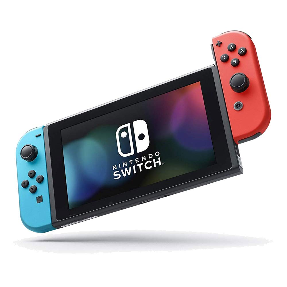 32 GB Console with Neon Blue & Red Joy-Con Bundle with Mario Kart 8 Deluxe + Super Mario Party + Super Mario Maker 2 + Minecraft K54502