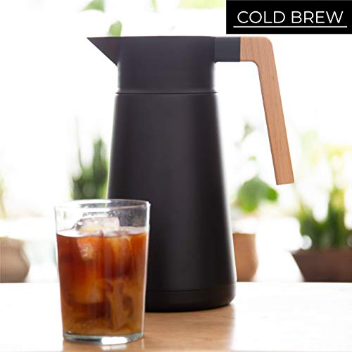 68 Oz Stainless Steel Insulated Coffee Carafe with Tea Infuser and Strainer L518856