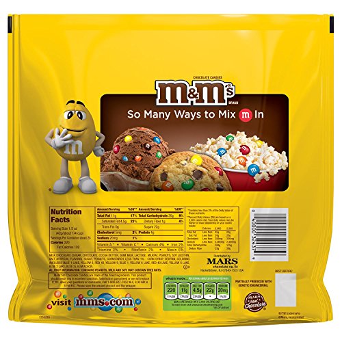 M&M's Peanut Candy, 19.2 Ounce (4 Bags) W670418